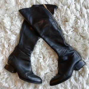 Alexander Wang Black Leather Sigrid Boots Sz 39